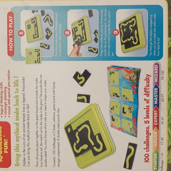 Smart Games Anaconda Logic Strategy Puzzle Brain Game STEM Activity COMPLETE - Picture 9 of 11